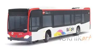 DC-Car H0: TMB Citaro Bus (Rietze 694444) digitized, illuminated and with reverse