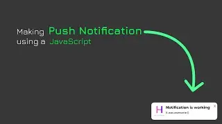 Making PUSH Notification using a JavaScript