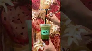 I’m obsessed with strawberry matcha lattes