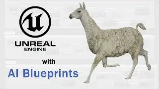 Medhue Llama with AI in Unreal Engine!!