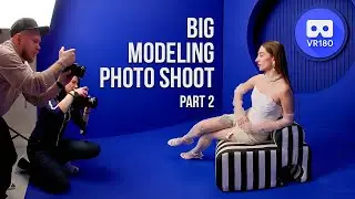 Big Modeling Photoshoot at Geometry Place. Part 2 in VR180 3D