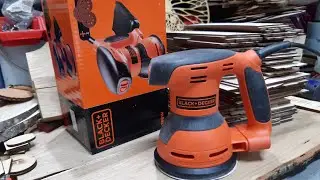 Black Decker KA198-QS 260 Вт шлифмашина эксцентриковая.  Распаковка и обзор.
