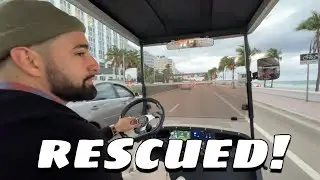 Fort Lauderdale Beach GOLF CART RIDE DOWN A1A