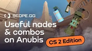 Useful grenades & combos on ANUBIS you SHOULD KNOW! #CS2 #SCOPEGG