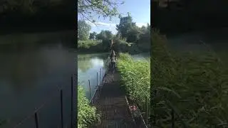 Металлический мост через водосборный канал ТЭЦ в Краснодаре у острова Большой