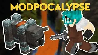 I accidentally summoned a Ravager in Minecraft