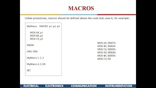 8086 Branching & Program Control Instructions LOOP, PROCEDURES, Near Call, Far Call MACROS,