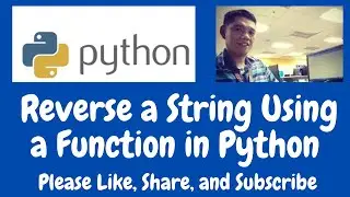 Reverse a String Using a Function in Python