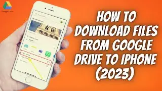 How To Download Files From Google Drive To iPhone ✅  Save Photos, Videos & Documents EASY! ✅