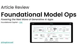 Mapping The 2023 AI Industry Landscape (Foundational Model Ops)