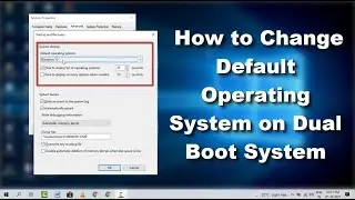 How to Set the Default OS on a Windows Dual Boot Computer | Windows 10