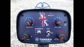 Tangra UK Edition Metal Detector 9  & 12  Spider Coil Air test