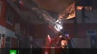 Сильный пожар в Воронеже. 28.04.2019