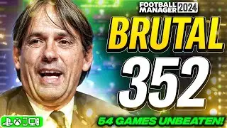 This BRUTAL 352 FM24 Tactic Does Not Lose... | Best FM24 Tactics
