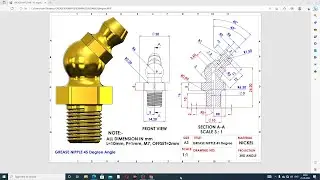 SOLIDWORKS PRACTICE FOR BEGINNER STUDENTS LECTURE-32, GREASE NIPPLE