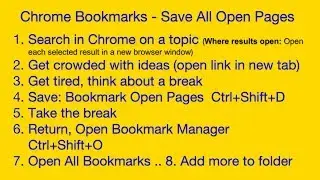 Chrome Bookmarks in 8 Steps Save All Open Pages