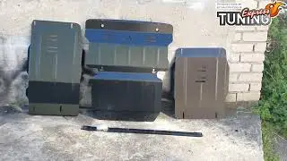 Защита двигателя Митсубиси Л200 5 радиатора, кпп и раздатки / Защита поддона Mitsubishi L200 5