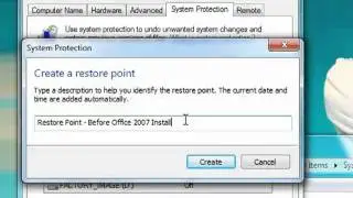 How To Create a Windows 7 System Restore Point
