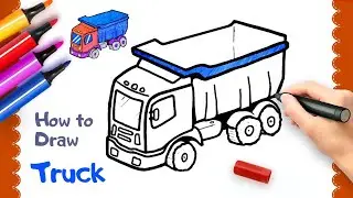How to Draw a Truck | Как Нарисовать Грузовик