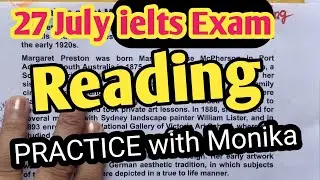 ielts reading tips and tricks | 27 July ielts exam Reading answers | ielts exam Reading 9 tips