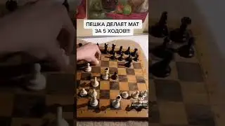 ПЕШКА ДЕЛАЕТ МАТ В 5 ХОДОВ! 