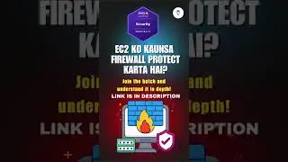 🛡️ EC2 ko kaunsa firewall protect karta hai?  