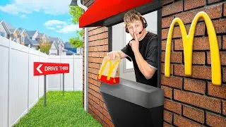 I Built a SECRET Drive Thru in my House!