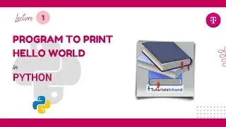 python hello world program | hello world in python 