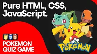 Who's That Pokémon Quiz Game? HTML, CSS, JS & PokéAPI