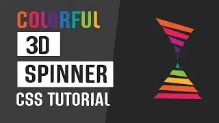 3D Rotating Spinner CSS | CSS Loaders and Spinners | CSS Animation Tutorials