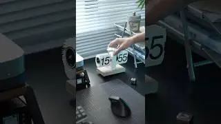 Basketball scoreboard becomes a clock? #flipclock #basketball #clock