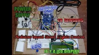 Arduino based Street Lights Control Using LDR and Counting Vehicles
