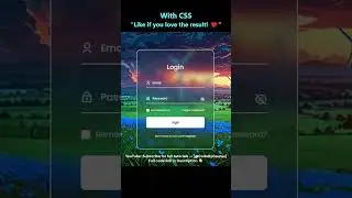 🔥 Create a Stylish Login Form Using HTML, CSS & JavaScript 