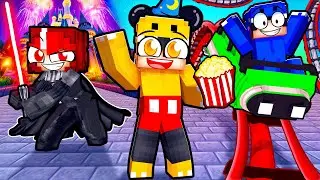 Going to DISNEY in Minecraft!