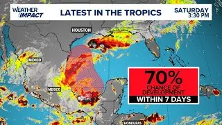 Tropical update: Tropical wave in Bay of Campeche now has a 70% chance of development