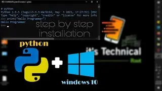 How to install python in windows 10 | python | windows | Installation