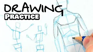 DRAWING PRACTICE: Torso & Body Poses (ASMR)