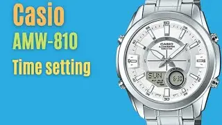 How to set time on Casio AMW-810 (5533).TrendWatchLab.