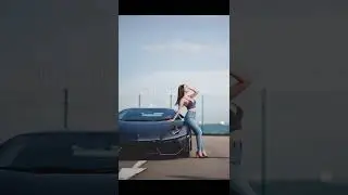 beautiful girl and super car by DATOPHOTOGRAPH