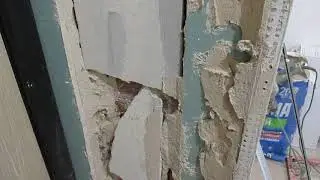 ШТУКАТУРКА ОТКОСОВ ВХОДНОЙ ДВЕРИ / КАК ШТУКАТУРИТЬ ОТКОСЫ
