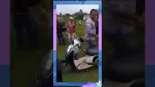 Maling motor ditelanjangin
