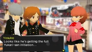 Persona Q | Yu Tries to Feed Yukari Mystery Food X