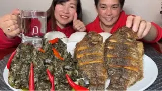 EXTRA SPICY LAING AT FRIED TILAPIA MUKBANG | MOST REQUESTED | MUKBANG PHILIPPINES | PINOY MUKBANG