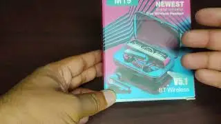Unboxing M19 TWS Bluetooth Earbuds || Newest M19 TWS Bluetooth Earbuds || 