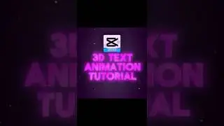 3D Text Animation Tutorial 🤓 | Capcut Tutorial | #capcut​ #capcuttutorial​#videoediting