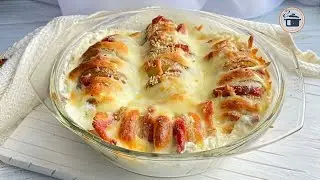 Baked Potatoes in the Oven. Delicious dinner for everyone! simple recipe