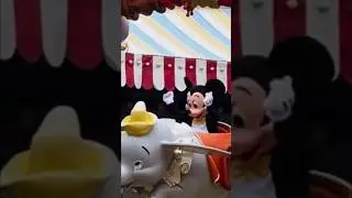 Mickey on Dumbo the Flying Elephant! FUNNY Disney Characters 