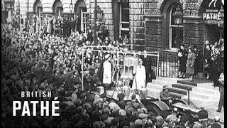 Princess Elizabeth Takes Salute Of 1000 Land Girls (1945)