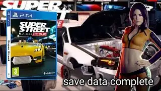 [PS4] Super Street The Game save data platinum PS4 Hen