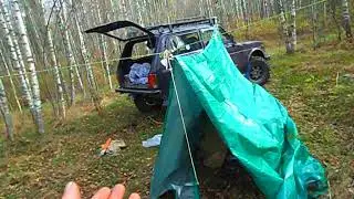 Конец октября.Выезд в лес с ночёвкой.